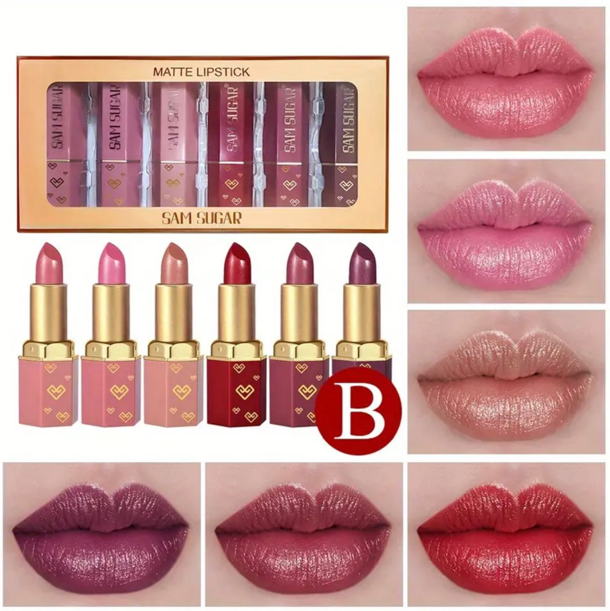 👄SET DE LABIALES💄 LUXURY PREMIUM X6💎