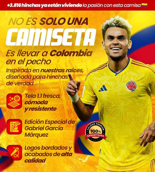 ¡CAMISETA PREMIUM SELECCION COLOMBIA!💛💙❤️