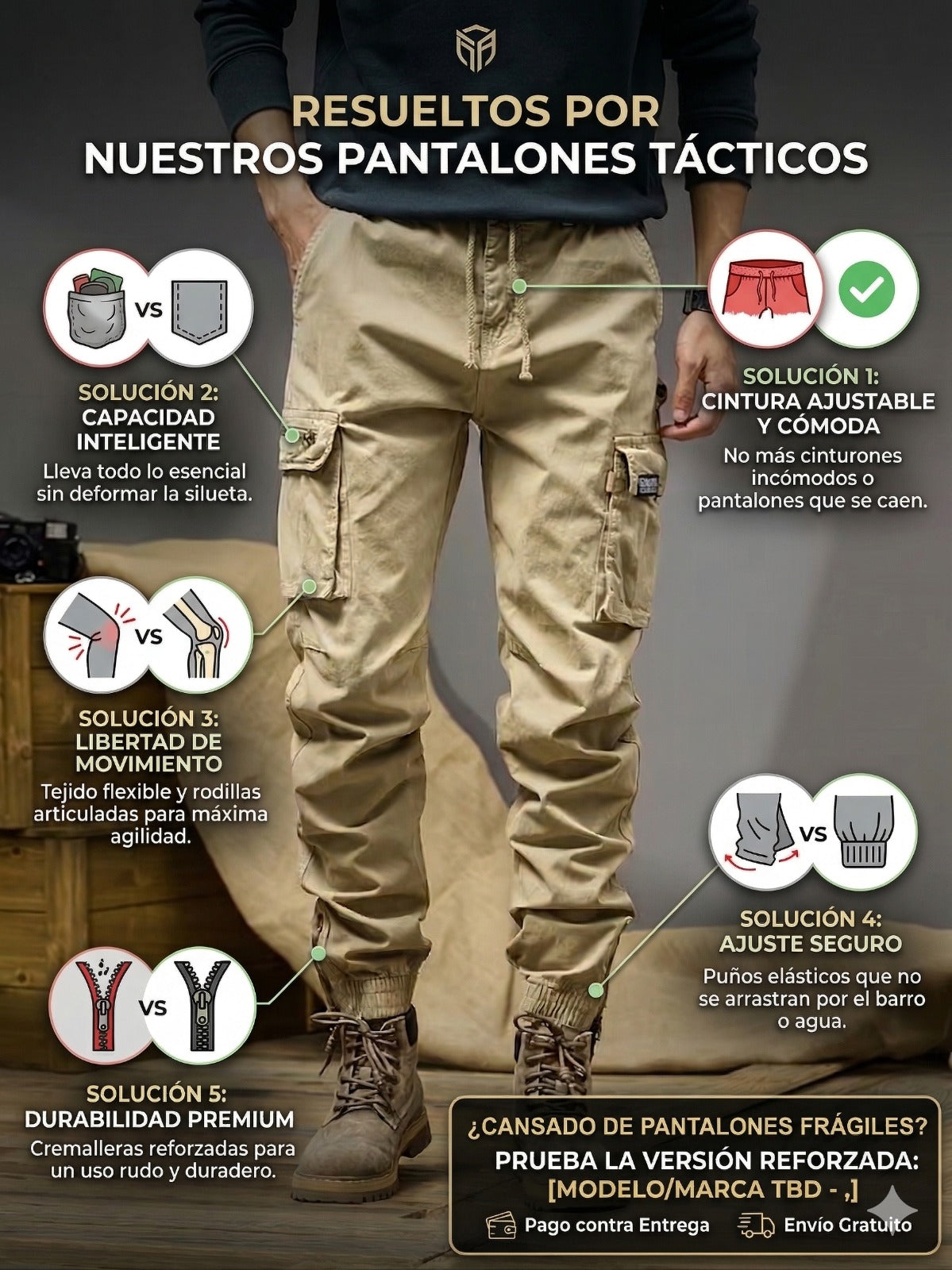 🔥TITAN CARGO 🔥 EL PANTALÓN DISEÑADO PARA HOMBRES QUE IMPONEN PRESENCIA.💼