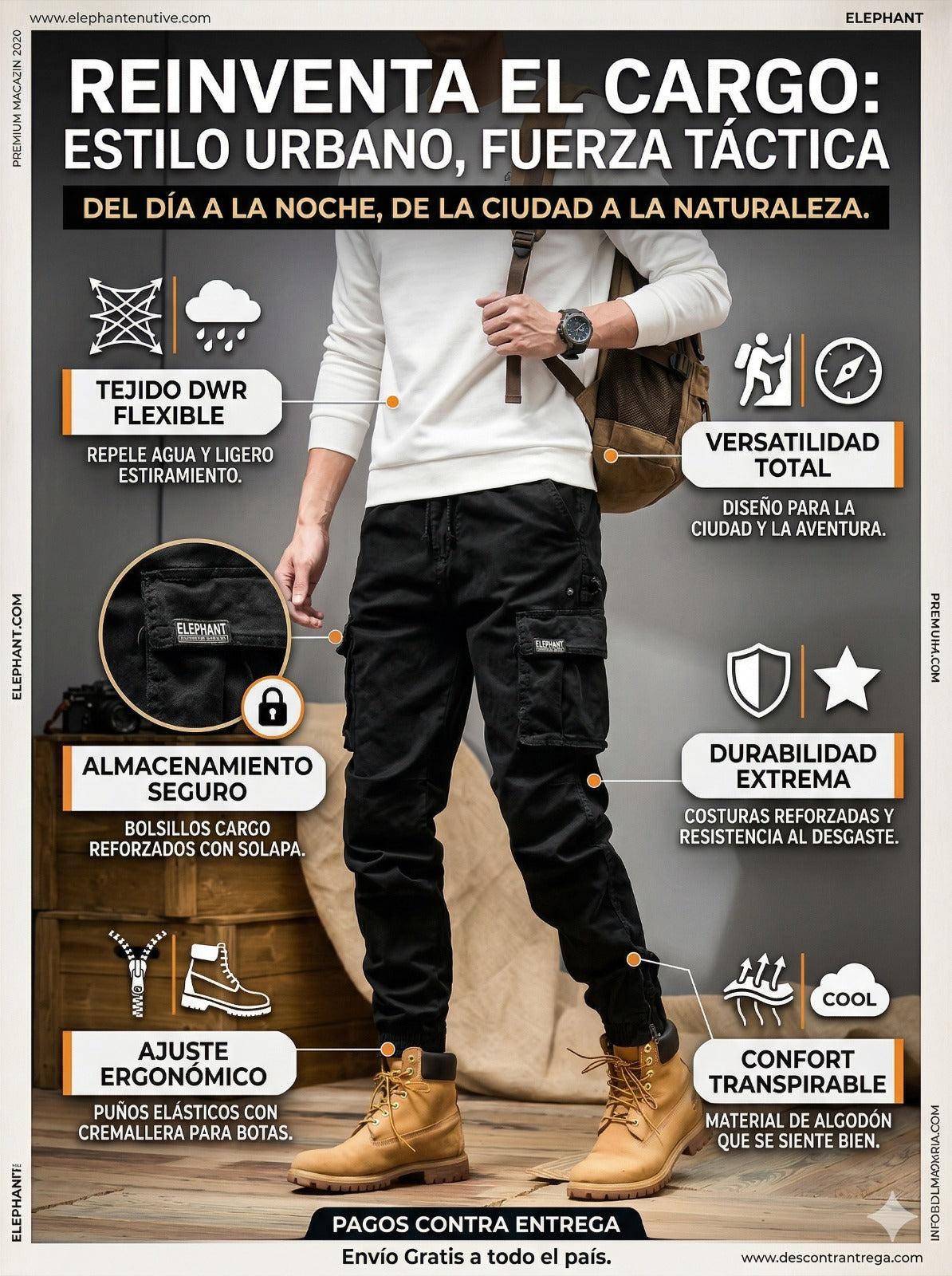 🔥TITAN CARGO 🔥 EL PANTALÓN DISEÑADO PARA HOMBRES QUE IMPONEN PRESENCIA.💼