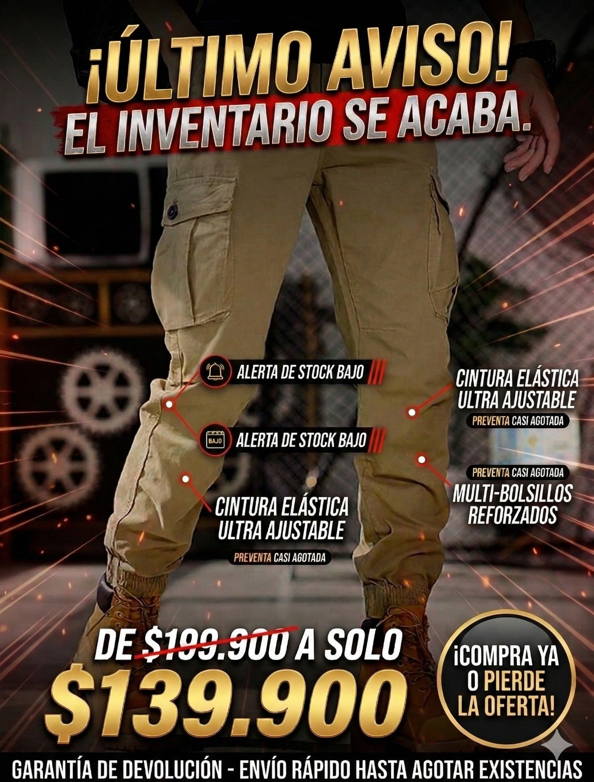🔥TITAN CARGO 🔥 EL PANTALÓN DISEÑADO PARA HOMBRES QUE IMPONEN PRESENCIA.💼