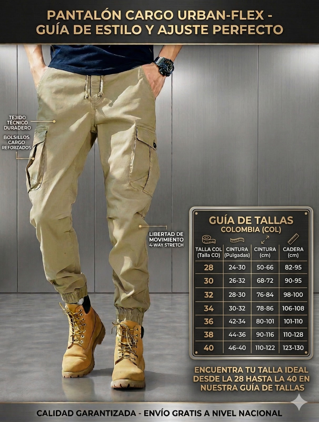 🔥TITAN CARGO 🔥 EL PANTALÓN DISEÑADO PARA HOMBRES QUE IMPONEN PRESENCIA.💼